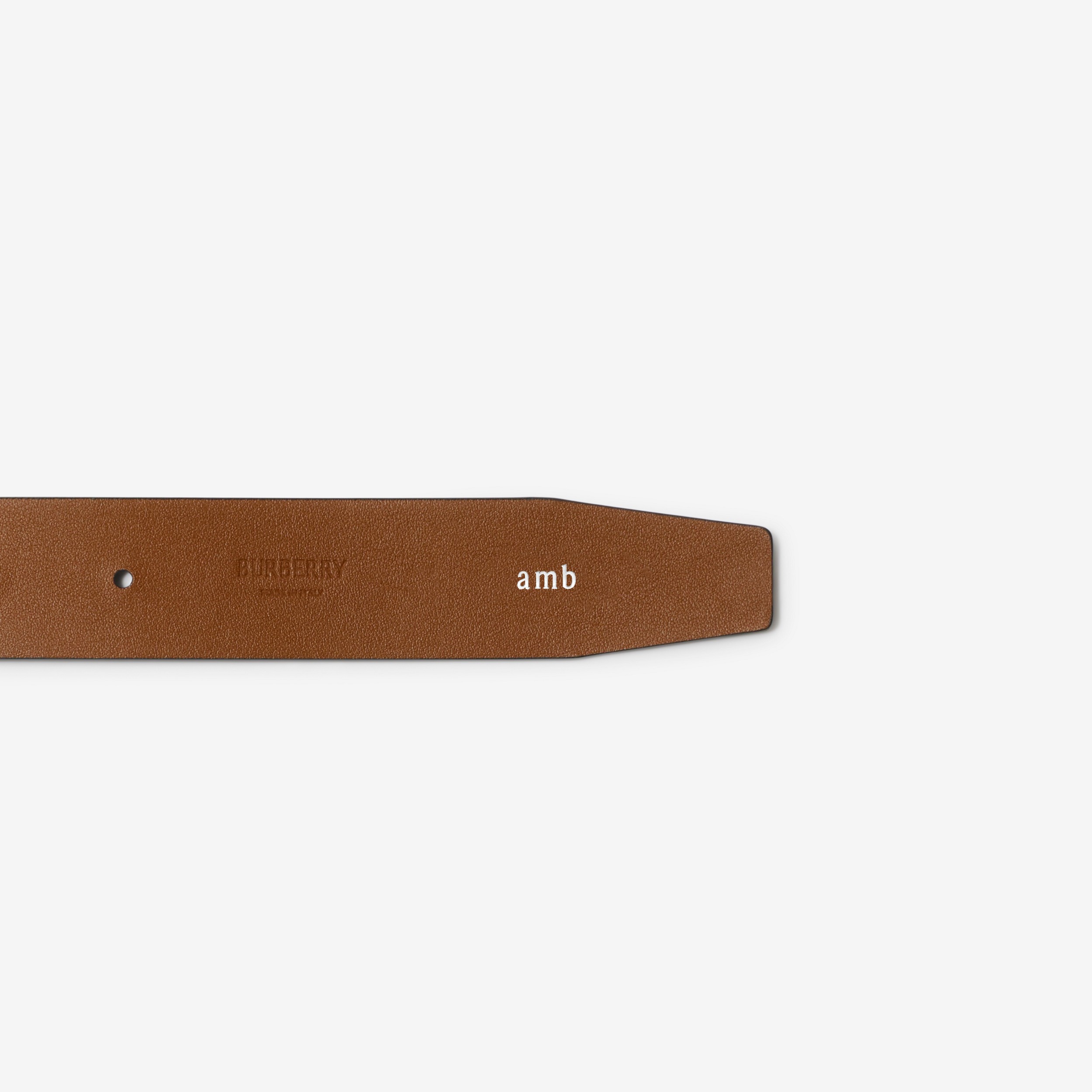 Reversible Leather Signature Belt in Black/hazel - Women | Burberry® Official